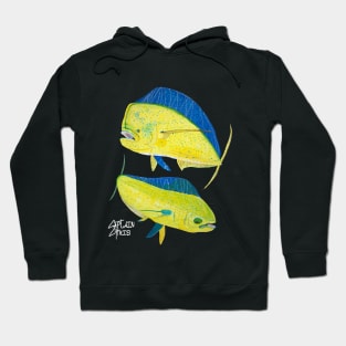 Dueling Dolphins for dark products Hoodie